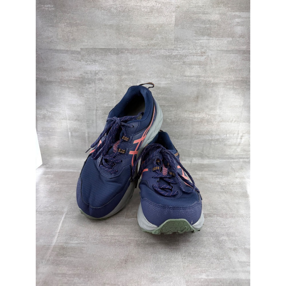 Asics Gel-Venture 9 Women Sz 8.5 Wide Trail Running Shoes Blue Pink 1012B314
